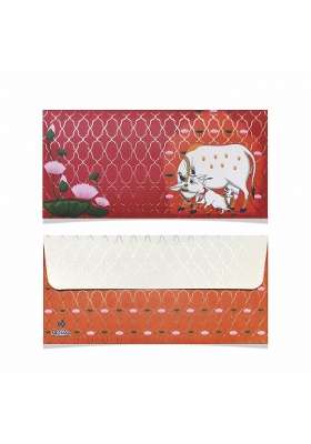 Vestta Elegance Redefined Shagun Envelopes for Gifting Money Pichwai Design Matt Finish 7 and Half L