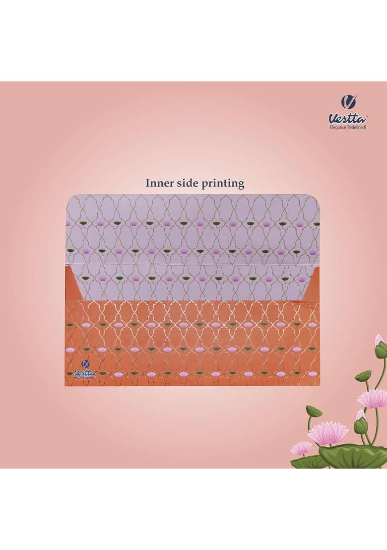 Vestta Elegance Redefined Shagun Envelopes for Gifting Money Pichwai Design Matt Finish 7 and Half L - Indya