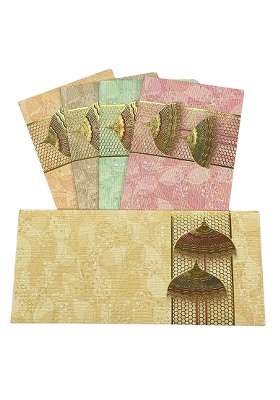 Vanya Creations Rectangle Shape Paper Fancy Shagun Envelopes for Gifting Cash Pack of 100