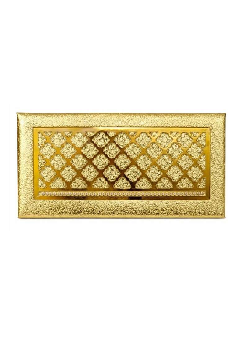 Nayashi Gold Laser Cut Shagun Envelope High Shine Metallic Finish Wedding Cash Gift Money Envelopes Set of 4 - Indya