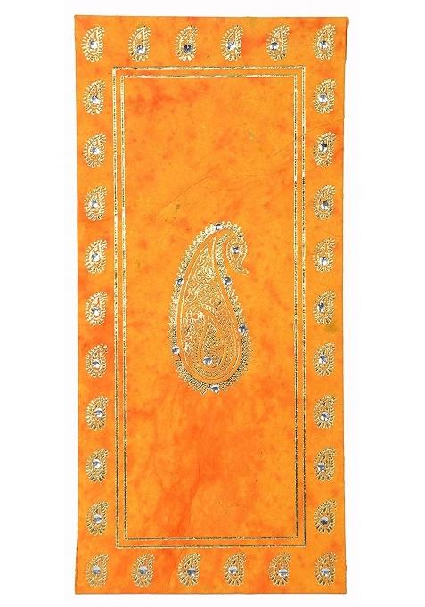 AONA Batik Handmade Paper Shagun Envelope Yellow Pack of 20