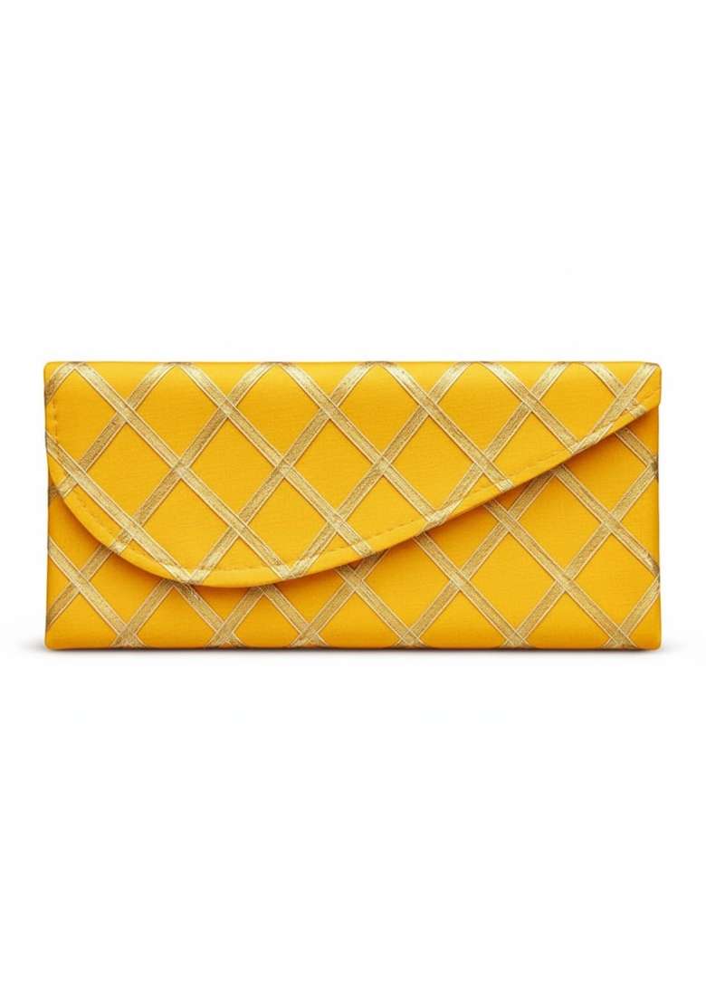Traditional Cotton Cloth Shagun Cash Envelopes with Golden Gota Work Set of 20 - Indya