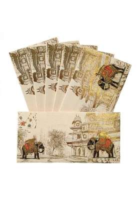 Jhintemetic Colourful Designer Shagun Lifafa Money Gift Envelope Digitally Printed for Gifting Money Pack of 50