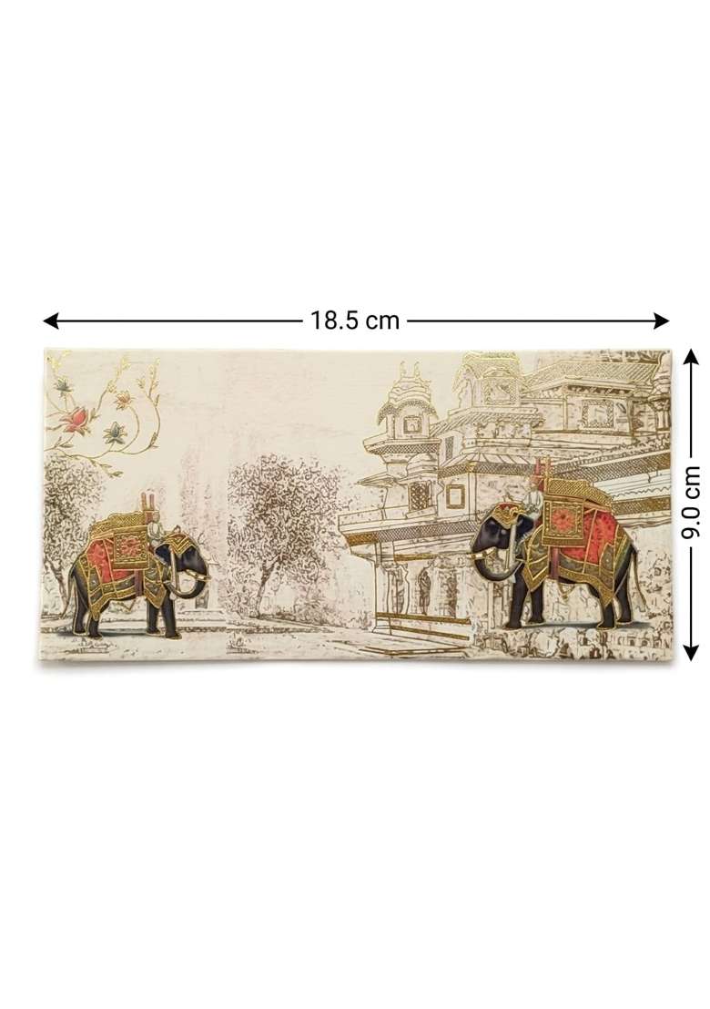 Jhintemetic Colourful Designer Shagun Lifafa Money Gift Envelope Digitally Printed for Gifting Money Pack of 50 - Indya