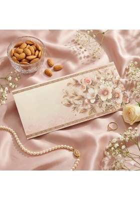 Fonsie Beige Cash Shagun Fancy Design Envelopes for Gifting Money on Wedding Gift Baby Shower Shagun Pack of 50