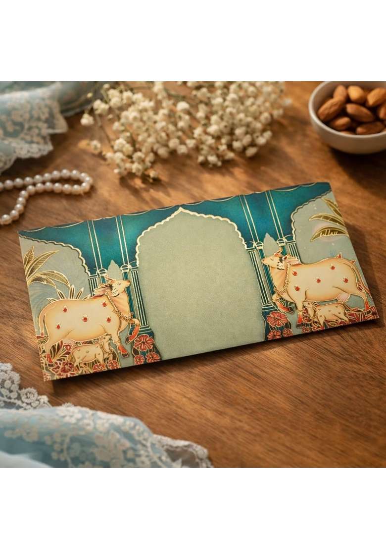 Fonsie Cash Shagun Fancy Design Envelopes for Gifting Money on Wedding Gift Baby Shower Gift Shagun Pack of 20 - Indya