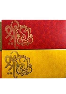 Peeplvalue Multicolor Designer 150 Pcs Ganpati and Shree Printed Premium Money Gift Envelope