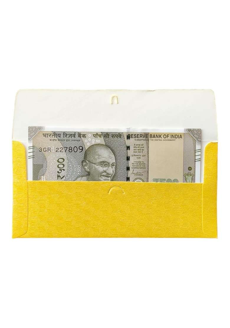 Jhintemetic Matellic 5 Colours of 25 Each Randomly Picked Colourful Designer Shagun Lifafa Money Pack of 125 - Indya