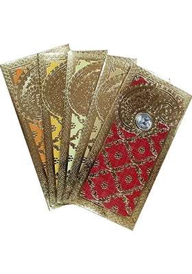 Peeplvalue 50 Pcs Designer Sagan Cash Gift Money Envelopes