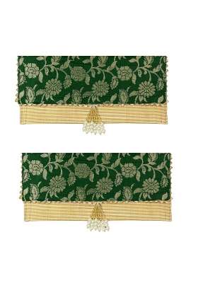Navkathanak Green Cloth Shagun Lifafa Pack of 2