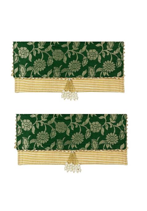 Navkathanak Green Cloth Shagun Lifafa Pack of 2