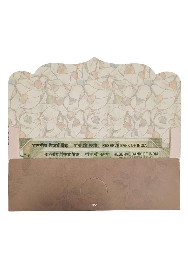 Fonsie Cash Shagun Fancy Ambiyan Design Envelopes for Gifting Money on Wedding Gift Pack of 30 - Indya