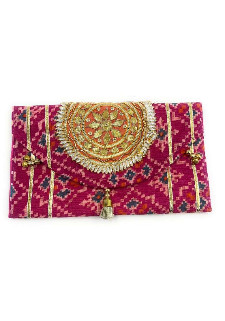 Imicreate Presents Handicrafts Designer Money Envelope Shagun Envelope Wedding Party Wallet Clutch Gifting - Indya