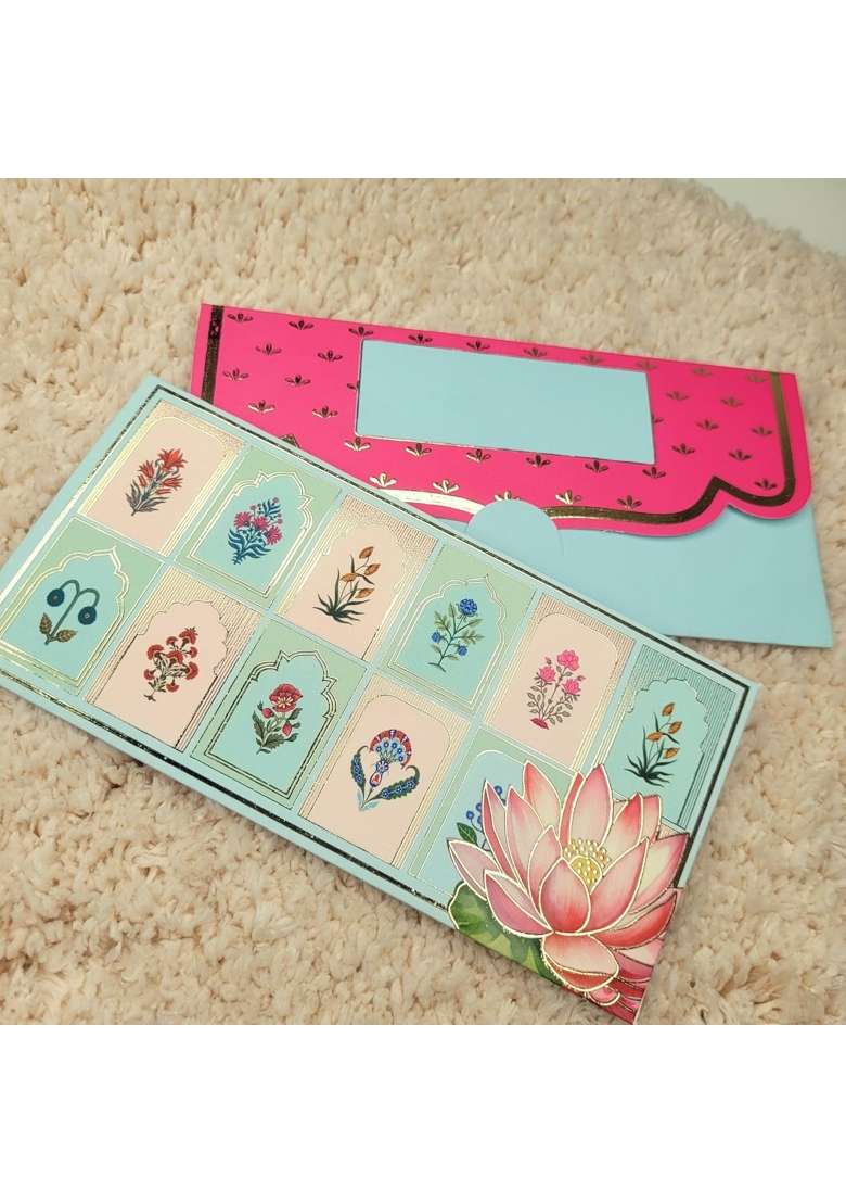 Fonsie Cash Shagun Fancy Design Envelopes for Gifting Money on Wedding Gift Baby Shower Gift Shagun Pack of 20 - Indya