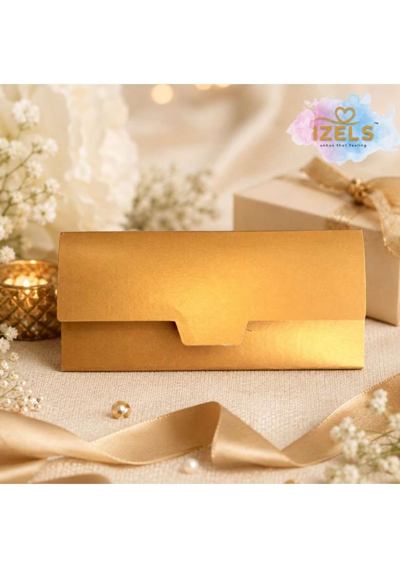 Izels Premium Shagun Envelopes Lifafa Laser Cut Money Gift Covers for Weddings Birthdays Pack of 30 - Indya