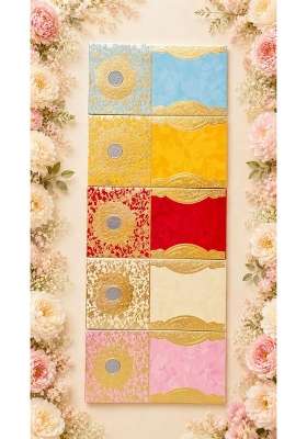 Decorative Shagun Envelopes with Gold Floral Print Envelopes for Gifting Cash Money Sagan Envelope Lifafa