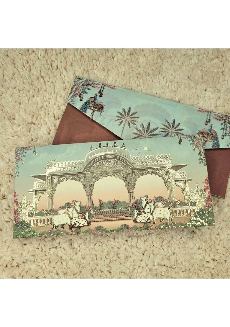 Fonsie Cash Shagun Fancy Design Envelopes for Gifting Money on Wedding Gift Baby Shower Gift Shagun Pack of 20 - Indya