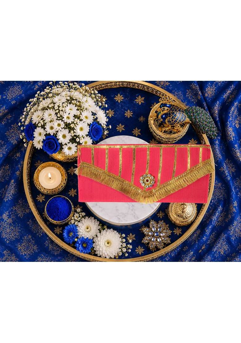 Navkathanak Red Cloth Shagun Lifafa Pack of 2 - Indya