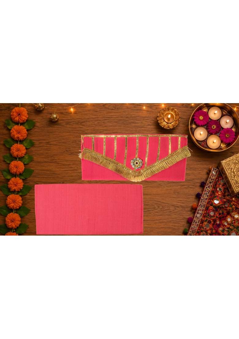 Navkathanak Red Cloth Shagun Lifafa Pack of 2 - Indya