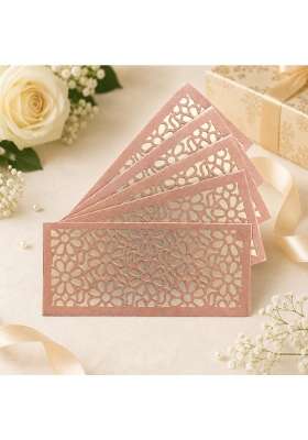Izels Premium Shagun Envelopes Lifafa Laser Cut Money Gift Covers for Weddings Birthdays Pack of 30