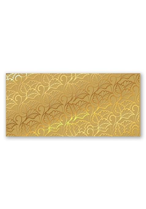 Brown Cloud Customised Exclusive Gold FOIL Shagun Money Gift Envelope Cover Lifafa for Gift Festival Pack of 20
