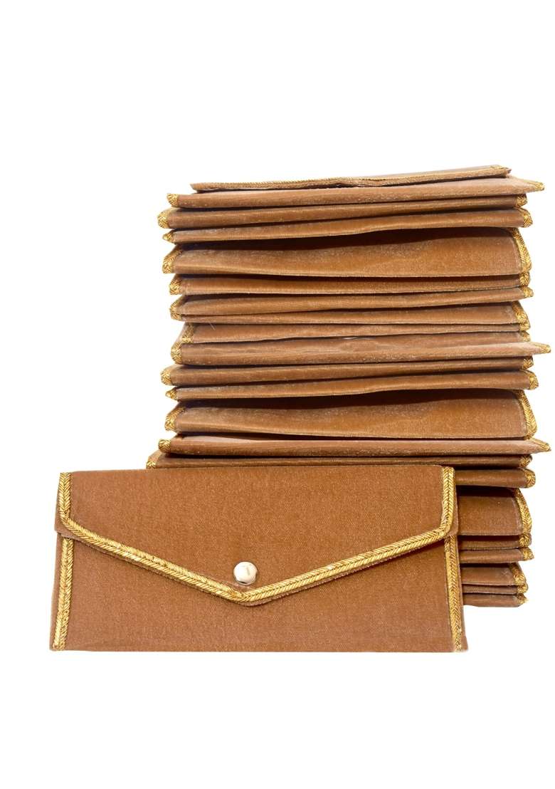 Dulhan Fancy Velvet Shagun Envelopes Big Size Money Gift Lifafa Set of 25 - Indya