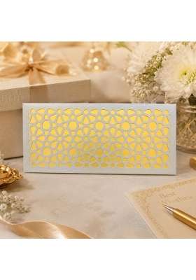 Izels Premium Shagun Envelopes Lifafa Laser Cut Money Gift Covers for Weddings Birthdays Pack of 30