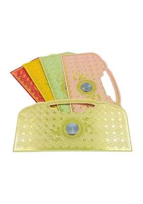 Transbound Multicolor 40 Pcs Premium Purse Shape Shagun Envelopes with Coin for Cash Gifts in Weddings