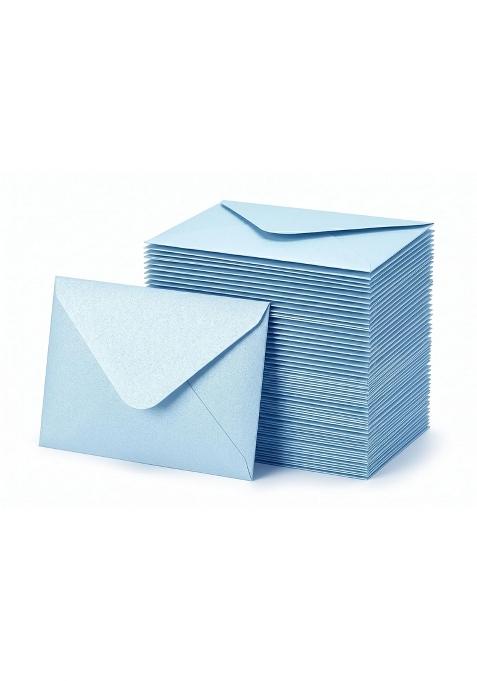 Confetti Light Blue Mini Envelopes Only 100 Pack No Cards Included Pearlescent Shimmer Paper 4 X 2 Point 7
