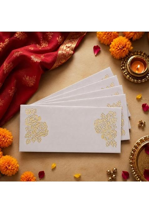 Izels Premium Shagun Envelopes Lifafa Laser Cut Money Gift Covers for Weddings Birthdays Pack of 30