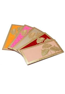 Peeplvalue Multicolor 100 Pcs Premium Designer Handmade Sagan Cash Gift Money Envelopes