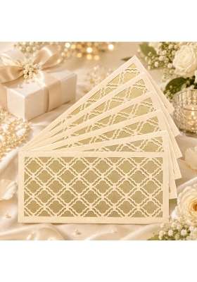 Izels Premium Shagun Envelopes Lifafa Laser Cut Money Gift Covers for Weddings Birthdays Pack of 30