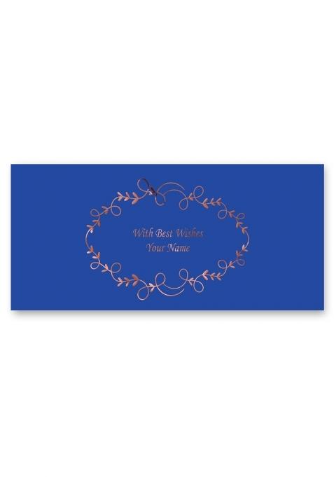 Brown Cloud Customised Exclusive Rose Gold FOIL Envelope Shagun Money Gift Envelope Lifafa for Gift Pack of 20
