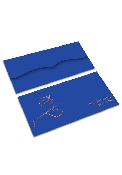Brown Cloud Customised Exclusive Rose Gold FOIL Envelope Shagun Money Gift Envelope Lifafa for Gift Pack of 20