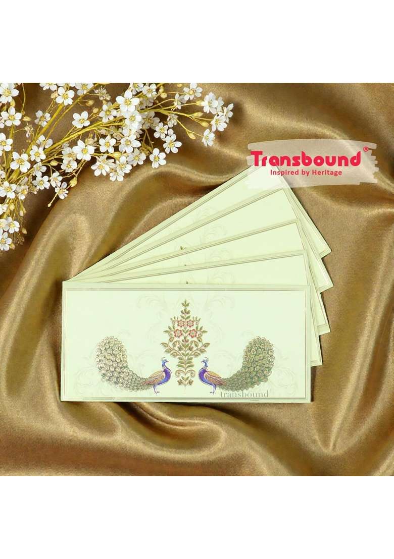 Transbound 40 Pcs Premium Colorful Shagun Lifafa Money Gift Envelopes for Wedding Cash Gifts Birthdays - Indya