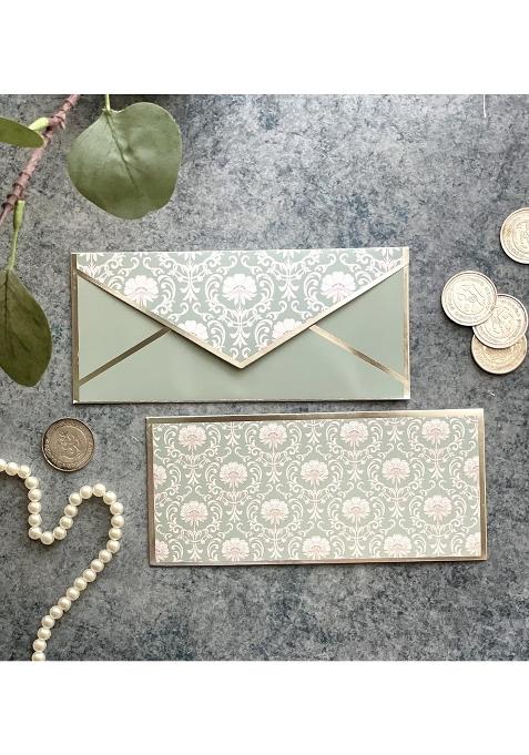 Dovetail Crystal Silver Foil Cash Envelopes with Tags Pack of 20