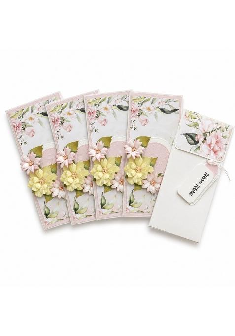 Pink Craftlyicon Handmade Floral Shagun Envelope Decorative Money Gift Envelopes for Wedding Pack of 5