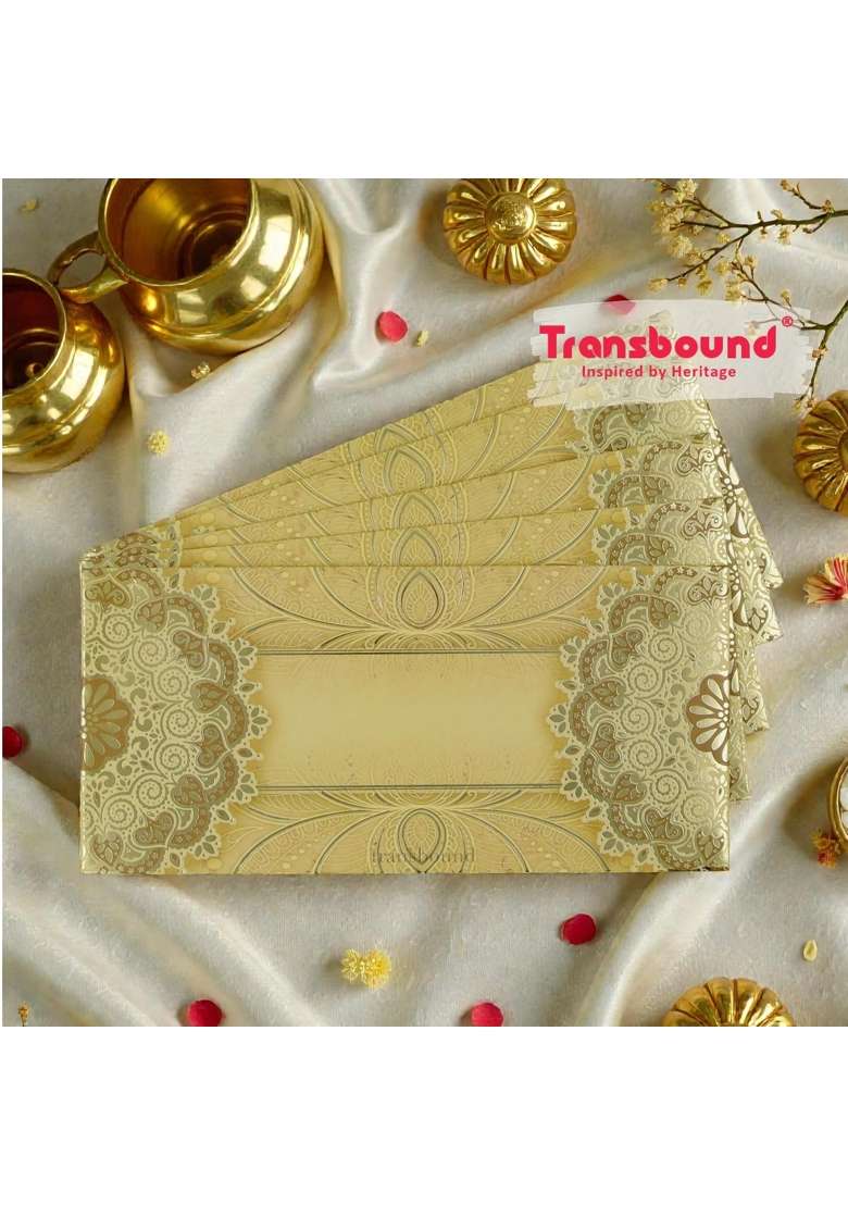 Transbound 40 Pcs Premium Colorful Shagun Lifafa Money Gift Envelopes for Wedding Cash Gifts Birthdays - Indya