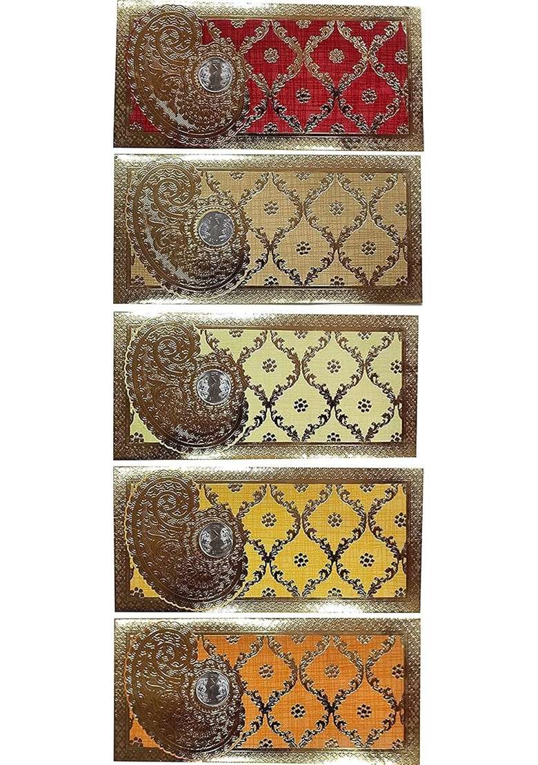Peeplvalue 40 Pcs Designer Sagan Cash Gift Money Envelopes - Indya