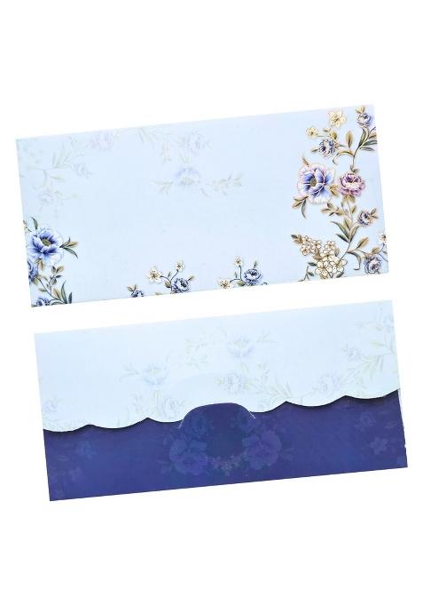 Vibsee Flower Printed Design Shagun Envelopes for Gifting Cash Money Cover Tuck Flap Designer Fancy Pack of 30