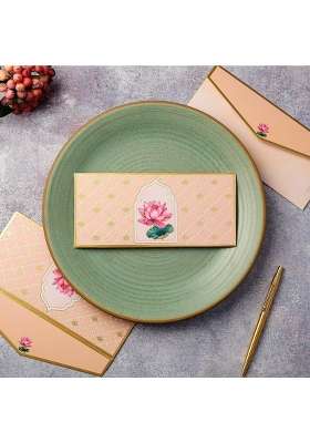 Pink Paper Co Luxurious Shagun Envelope Money Envelopes for Gifting Cash with Gold Foil Printing Pack of 10