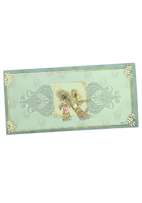 Vanya Creations Krishna Hands Design 3 Fold Designer Shagun Envelopes for Gifting Money Rectangle Pack of 20
