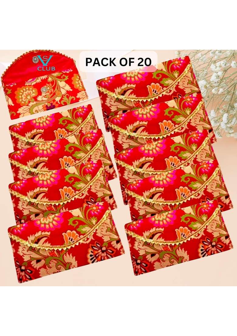 VS Club Multi Pack Shagun Envelopes for Gifting Money Cash Shagun Lifafa Cover - Indya