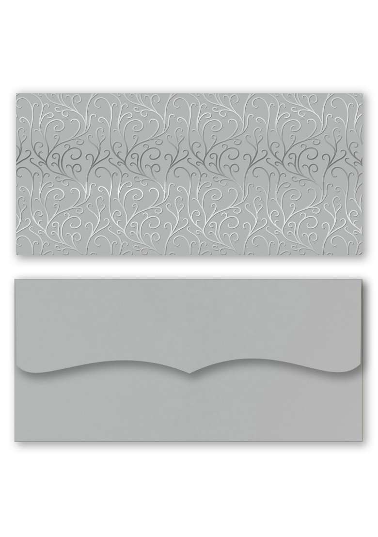 Brown Cloud Exclusive Silver FOIL Shagun Money Gift Envelope Cover Lifafa for Gift Festival Wedding Pack of 20 - Indya