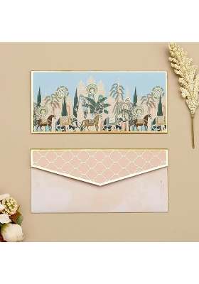 Pink Paper Co Luxurious Shagun Envelope Money Envelopes for Gifting Cash with Gold Foil Printing Pack of 10