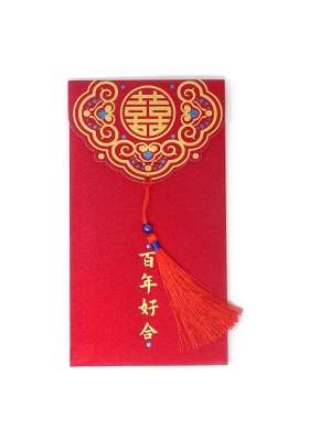 Honbay 10Pcs 8 Point 8x16cm 3 Point 46x6 Point 3Inch Glitter Chinese Red Envelopes Lucky Hongbao Money Pockets