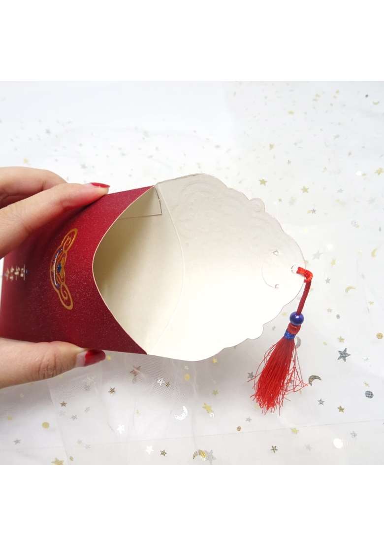 Honbay 10Pcs 8 Point 8x16cm 3 Point 46x6 Point 3Inch Glitter Chinese Red Envelopes Lucky Hongbao Money Pockets - Indya