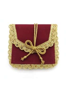 TRUE Wings Velvet Wedding Shagun Envelope Cover for Cash Money Gifting Lifafa Marriage Pack of 10