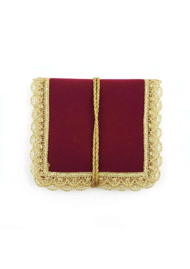 TRUE Wings Velvet Wedding Shagun Envelope Cover for Cash Money Gifting Lifafa Marriage Pack of 10 - Indya