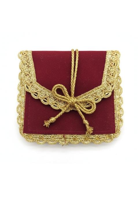 TRUE Wings Velvet Wedding Shagun Envelope Cover for Cash Money Gifting Lifafa Marriage Pack of 10